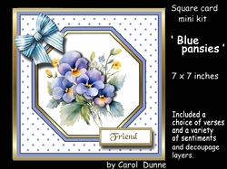 SO Blue pansies