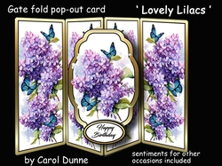 Gate fold pop-out Lovely Lilacs