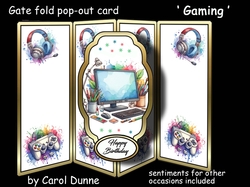 Gate fold pop-out Gaming