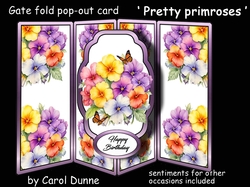 Gate fold pop-out Pretty primroses