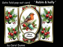 Gatefold pop-out Robin & holly