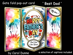 Gatefold pop-out Best Dad