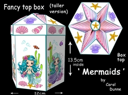 Fancy top box (tall) Mermaids