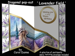 Diagonal pop-out Lavender Field