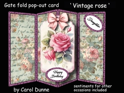 Gatefold Vintage Roses