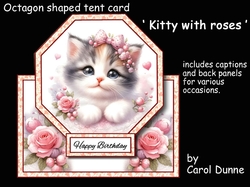 Octagon tent Kitty with roses