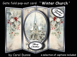 Gate fold pop-up Winter Church