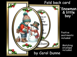 FBG Snowman with a little boy