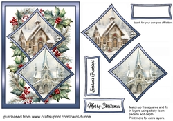 Two squares Snowy Churches