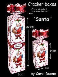 Cracker top Bottle box Santa