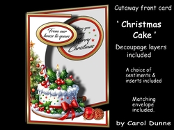 Cutaway Christmas cake