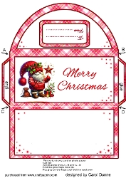Money wallet Red Christmas gnome