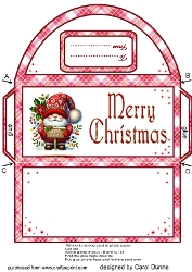 Money wallet Red Christmas gnome2