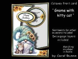Cutaway Gnome with kitty cat