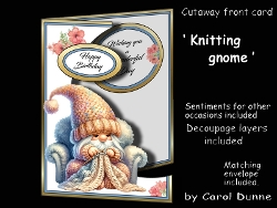 Cutaway Knitting gnome