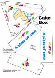 Cake Box Blue