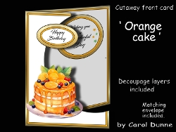 Cutaway Orange cake