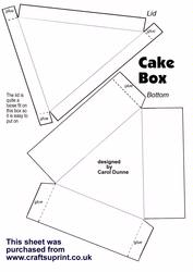 Cake Box Template