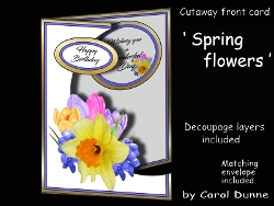 Cutaway Spring flowers