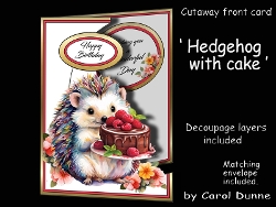 Cutaway Hedgehog with cake
