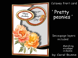 Cutaway Pretty Peonies