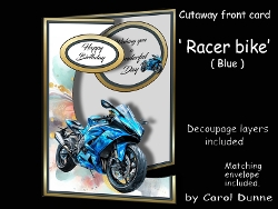 Cutaway Racer bike (Blue)