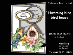 Cutaway Humming bird house