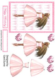 Ballet Dancer Decoupage