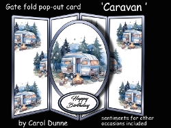 Gatefold pop-out Caravan