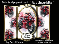 Gatefold pop-out Red Superbike
