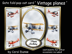 Gatefold pop-out Vintage planes