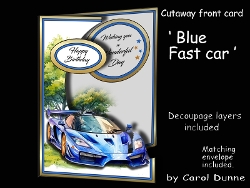 Image of cup577632_173 - Cutaway Blue fast car