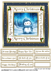 SC A cute Christmas penguin