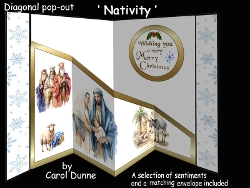 Diagonal pop-out Nativity