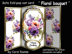 Gatefold Floral bouquet