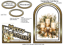 Cutaway Gold candles