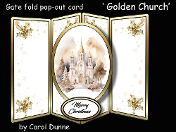 Gatefold pop-out Golden Church