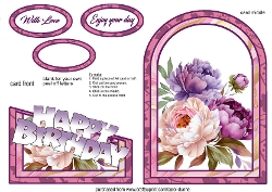Cutaway Pretty Peonies