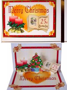 Christmas Tree,candles and Book Pop-up Kit