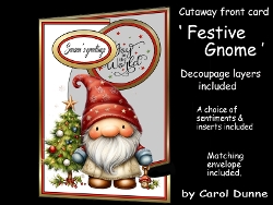 Cutaway Front Festive Gnome
