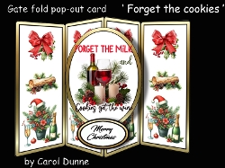 Gatefold pop-out Forget the cookies
