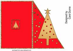 Christmas Tree Cutaway Card