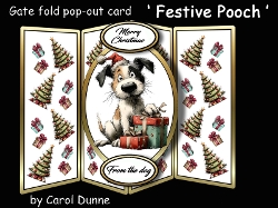 Gatefold pop-up Festive Pooch