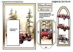 Bookmark Brown Vintage car