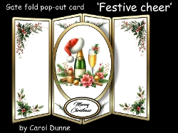 Gatefold pop-up Christmas cheer