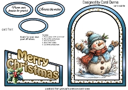 Cutaway Whimsical Snowman