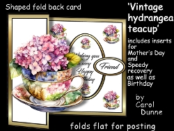 SFB Vintage Hydrangeas teacup