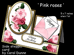 Side stepper Pink roses