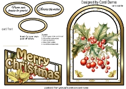 Cutaway Holly & berries