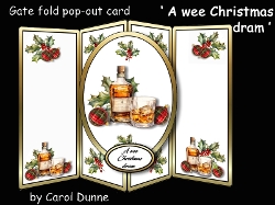 Gate fold pop-out A wee Christmas dram